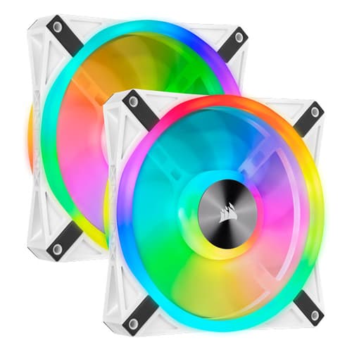 Corsair ICUE QL140 RGB White Cabinet Fan (Dual Pack)